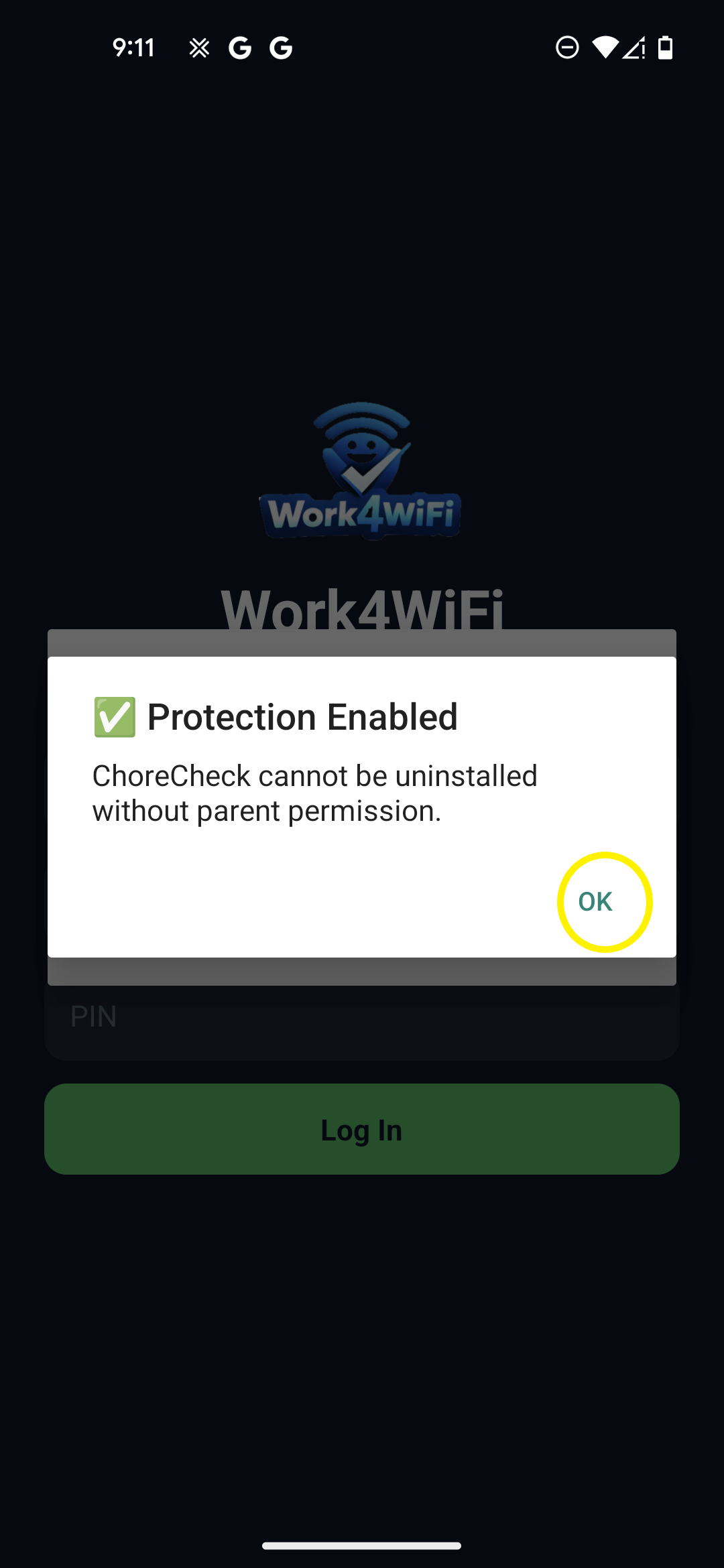 Protection Enabled